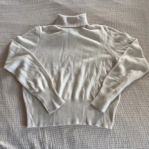 J. Crew Kaschmir Rollkragenpullover Damen klein beige adrett klassisch NEU 138 $ - Bild 1 von 14