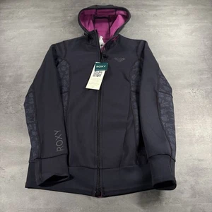 Roxy Neoprenanzug Damen 8 Kapuzenjacke Oberteil schwarz durchgehender Reißverschluss 1 mm NEU mit Etikett - Bild 1 von 12
