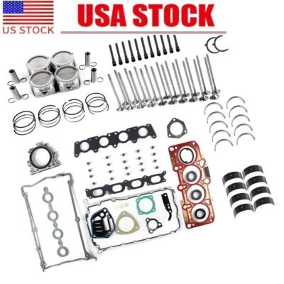 Kit de revisión de cojinetes de sellos de pistones de motor para VW Jetta Golf AUDI A4 TT 1.8T AWP Foto 1 de 4