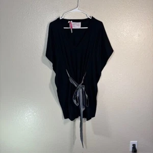 Beach Bunny Dress Womens XS Lounge Swim Cover Tie Waist V Neck Kaftan - Picture 1 of 6
