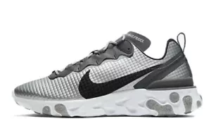 Nike Element React 55 PRM Quilted Grids UK 12 EUR 47.5 Metallic Sliver CI3835 - Picture 1 of 4