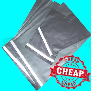Strong Grey Plastic Mailing Post Poly Postage Bags with Self Seal ALL SIZES - Picture 1 of 8
