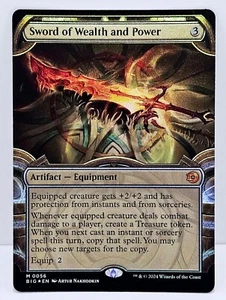 Sword of Wealth and Power - The Big Score OTJ Showcase Foil- Artifact Mythic MTG - Picture 1 of 3