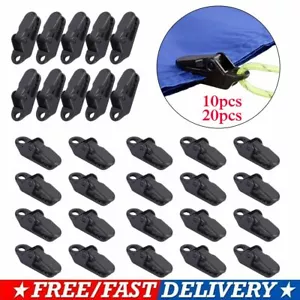 10/20PC Awning Clamp Set Tarp Clips Snap Hangers Survival Emergency Camping Tent - Picture 1 of 12