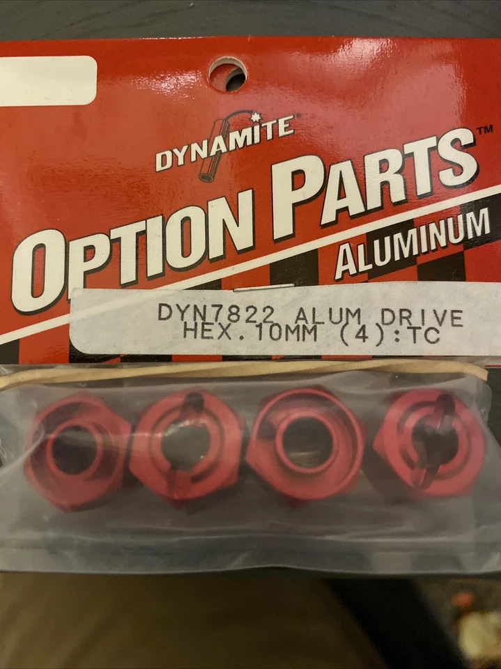 Dynamite DYN7822P DYN7822 Aluminum Drive Hex. 10mm Red (4) NEW - Image 1 of 1