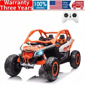🚀Ride On Toy Ride on UTV Car Licensed Can-Am Electric Off-Road Car 4WD Kids Tru - Picture 1 of 8