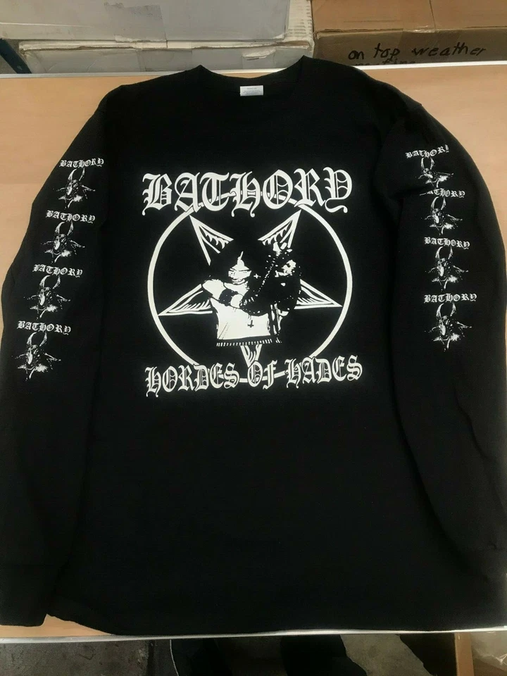 BATHORY long sleeve shirt hades venom kbd punk black metal slayer taake Emperor - Image 1 of 1
