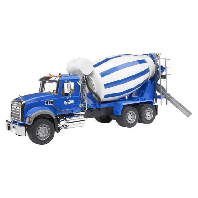 BRUDER Mack Granite Cement Mixer Truck Toy - 02814