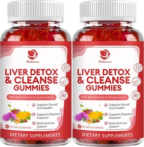 Liver Cleanse Detox & Repair Gummies - 24 Potent Herb W/Milk Thistle Silymarin, - Picture 1 of 12