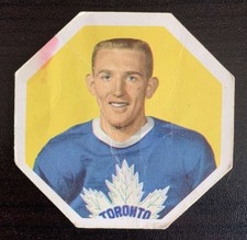 1961-62 York  Yellow Backs #26 Bob Nevin  Toronto Maple Leafs V33196