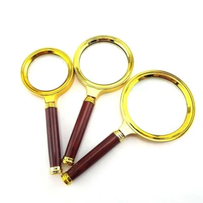 Handheld 10X Magnifier Magnifying Glass 60/70/80mm Jewelry Loupe Reading Tools - Image 1 of 4