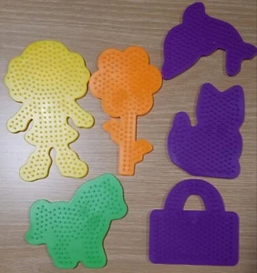 Perler Fuse Beads Pegboard - You Pick - Dolphin Flower Girl Cat Horse ++ - Picture 1 of 8