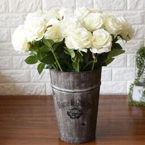 Premium Artificial Flowers Real Looking Pu Silk Rose Fake Flowers Home decora... - Picture 1 of 6