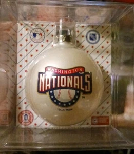 Vintage Topperscot Made In USA Glass NHL Licensed Ball Washington Nationals - Picture 1 of 3