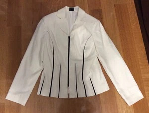 Shape Fx - Boys White Blazer - Size 8(Zip Up,Shoulder Pads) - Picture 1 of 2