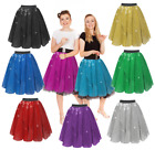 Rock n Roll SEQUIN WITH NET Skirt 21" UK LADIES 1950s DANCE Costume Musical