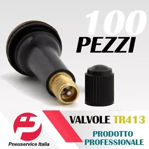 100 Valvole Tubeless TR413 ideale per cerchio in Lega o ferro AUTO E MOTO - Foto 1 di 5