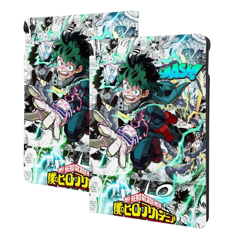 Funda inteligente de TPU My Hero Academia dibujos animados despertar/dormir automático para iPad 9/8/7th Air 3 Foto 1 de 4