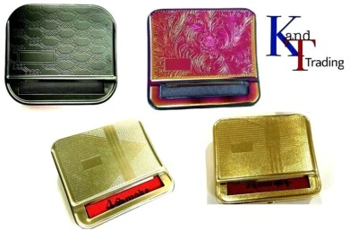 AUTOMATIC CIGARETTE ROLLING MACHINE Tobacco Smoking Case Tin Box Quality