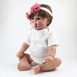 20inch Newborn Baby Dolls Full Vinyl Silicone Real Body Doll Realistic Gift Kids - Picture 1 of 12