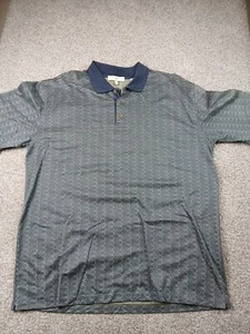 Joseph Abboud Golf Shirt Mens Extra Large Blue Polo Golf Rugby Walking Casual - Picture 1 of 11