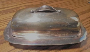 Vtg Towle Silver-Plate Butter Dish w/Lid #4210 Elegant Tableware Accessory 122 - Picture 1 of 4