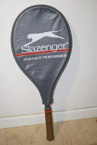 Vintage 1970's Slazenger Panther Performer Tennis Racket L3 Leather Grip + Cover - Picture 1 of 13