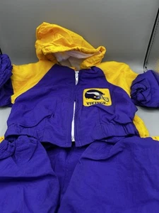 VINTAGE Team Apparal MINNESOTA VIKINGS Baby Kleinkind Windbreaker 12 Monate 1994 - Bild 1 von 6
