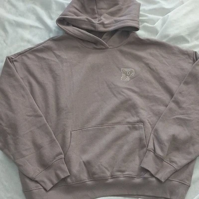 Victoria's Secret Pink Hoodie XL Pullover Coffee Kangaroo Pockets Oversized Top - Image 1 of 4