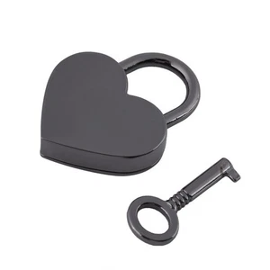 Kleines Vorhängeschloss In Herzform Mit Liebessymbol Winziges Gepäck Tasche - Bild 1 von 9