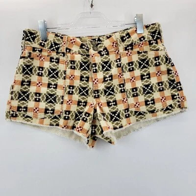 Pantalones Cortos Anthropologie Pilcro The Wanderer Tiro Bajo Pana 31 Cuadros Multicolor Foto 1 de 4