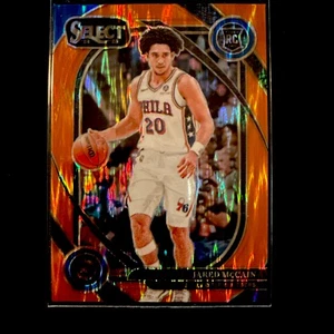 Panini Select Jared McCain Courtside Orange Flash Prizm SP RC #283 2024-25 - Imagen 1 de 2
