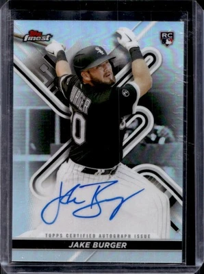 2022 Finest Jake Burger Auto RC Rookie #FA-JB White Sox - Image 1 of 2