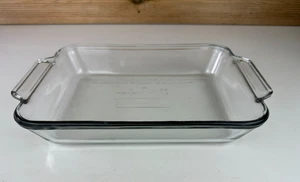 Vintage Anchor Hocking Casserole Baking Dish USA 2LT 20 x 28cm Clear Glass - Picture 1 of 9