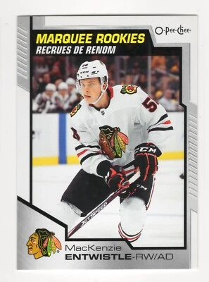 2020-21 UD OPC MacKenzie Entwistle Marquee Rookies Card #646 Chicago Blackhawks - Image 1 of 2