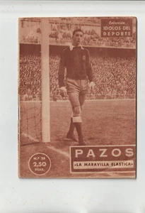 Mini Revista Grafica Idolos del Deporte Futbol Jugador Pazos año 1958 (HE-440) - Picture 1 of 1