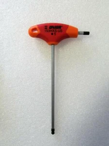 Neu Unior 193HXS-US 5mm T-Griff Kugelkopf Sechskant-Inbusschlüssel 625119 - Bild 1 von 8