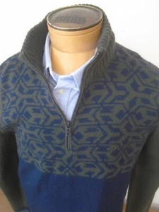 Bogner Fire & Ice Dominik Wollmischung Fairisle Viertel-Reißverschluss Pullover Neu mit Etikett XXL $ 350 - Bild 1 von 12