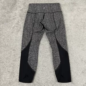 LULULEMON Wunder Under Crop Womens Size 10 x 24" High Rise Luon Ripple Jacquard - Picture 1 of 10