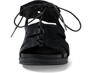 SAS Sedona black $195 wedge sandals Nib 8.5 w - Picture 1 of 5