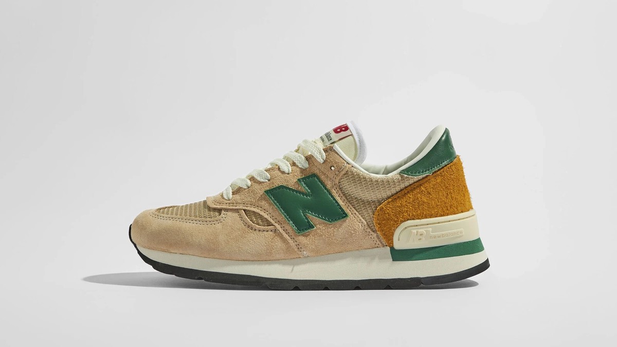スニーカー New Balance 990v1 Made in USA Green Gold 990 V1 MADE IN USA 
