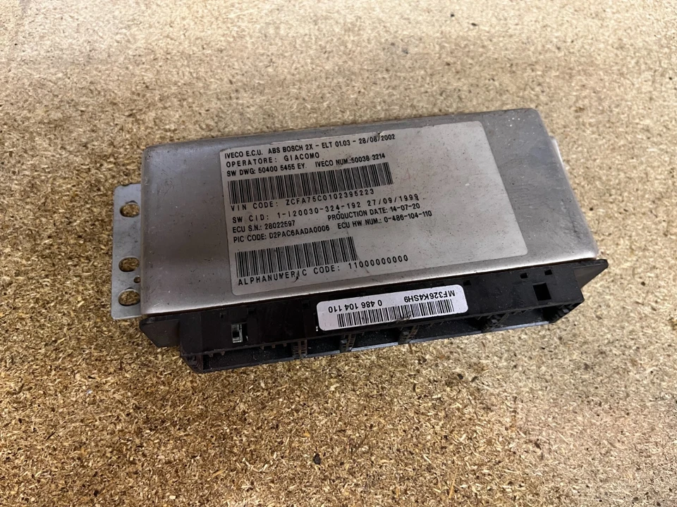 Unidad de control IVECO EUROCARGO EURO TECH EURO3 ABS ECU BOSCH módulo ECU 0486104110 Foto 1 de 4