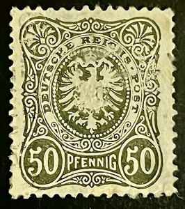 GERMAN STAMPS 50 Pf REICH 1800s - Picture 1 of 2