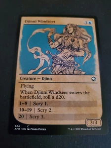MTG Djinni Windseer - Showcase NM-Mint Adventures in the Forgotten Realms - Picture 1 of 2