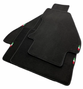 Alfombrillas negras a medida para Ferrari Dino 308 GT4 con emblema italiano - Imagen 1 de 10