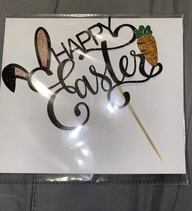 Happy Easter Cake Topper Dessert Decor Unique New In Package - Picture 1 of 2