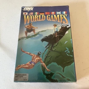 Epyx World Games Commodore 64/128 (1986) BRANDNEU💎 NM - Bild 1 von 6