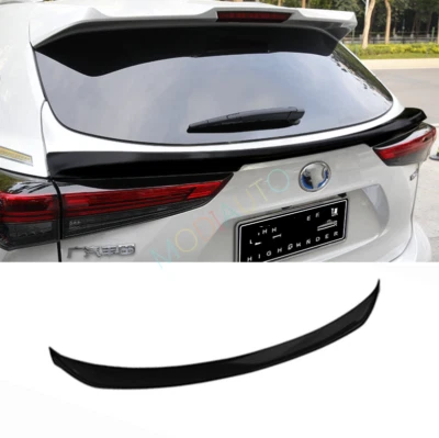 Alerón de puerta trasero negro brillante para Toyota Highlander 2020-2025 1X Foto 1 de 4