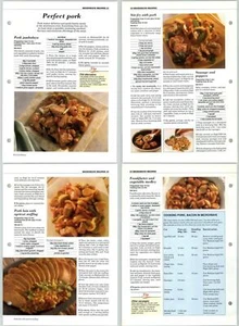 Perfect Pork - Microwave - Successful Cooking Eaglemoss - Recipe 2 Pages - Picture 1 of 1