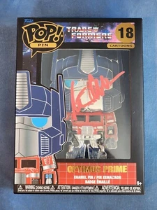 Peter Cullen Optimus Prime Signed FUNKO POP PIN #18 Transformers - Picture 1 of 9